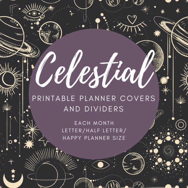 Printable Planner Cover - Etsy