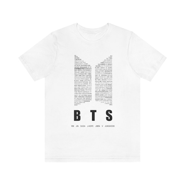 Bts Tshirt Etsy