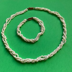 Baroque Rice Pearl necklace & bracelet set, designed in Hyderabad