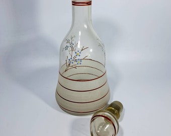 Liqueur bottle bottle carafe enamel painting 1920s