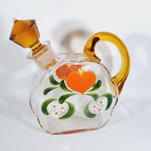 Glass Carafe Bottle 1930s