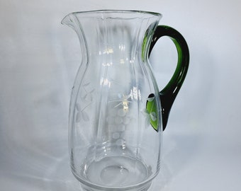 Glass jug cut around 1950