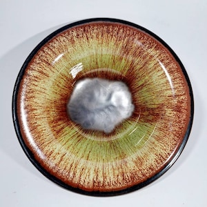 Ceramic bowl plate from Karlsruher Majolika 60s