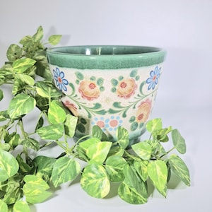 Ceramic planter flowerpot 60s