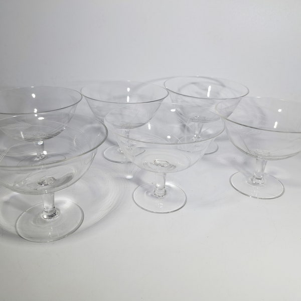 Sektschale Martiniglas Glas 50er Jahre