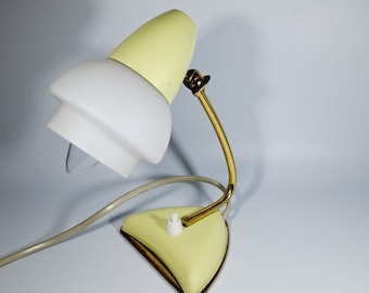 Yellow bedside lamp from the 50s