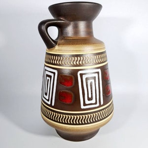 Ceramic Vase Handle Vase 60s