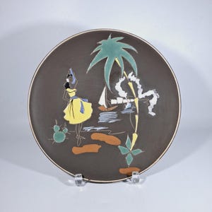 Wall Plate Ceramic Plate Hawaii 50s