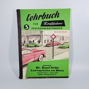 Rijschool rijbewijs leerboek jaren 50