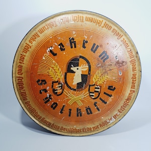 Tin can of cookies 1930s