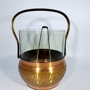 Ice Bucket with Tongs 60s