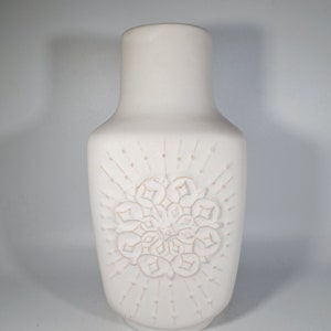 White ceramic vase around 1970