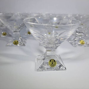 Liqueur Glasses Drinking Glasses Peill and Putzler Karat 60s Vintage