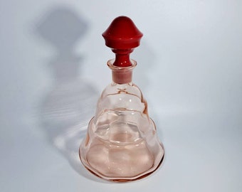Liqueur bottle Flacon Carafe Rosaling glass 1930s