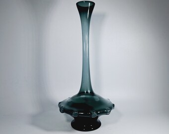 Glasvase Vase Spaceage 60er Jahre
