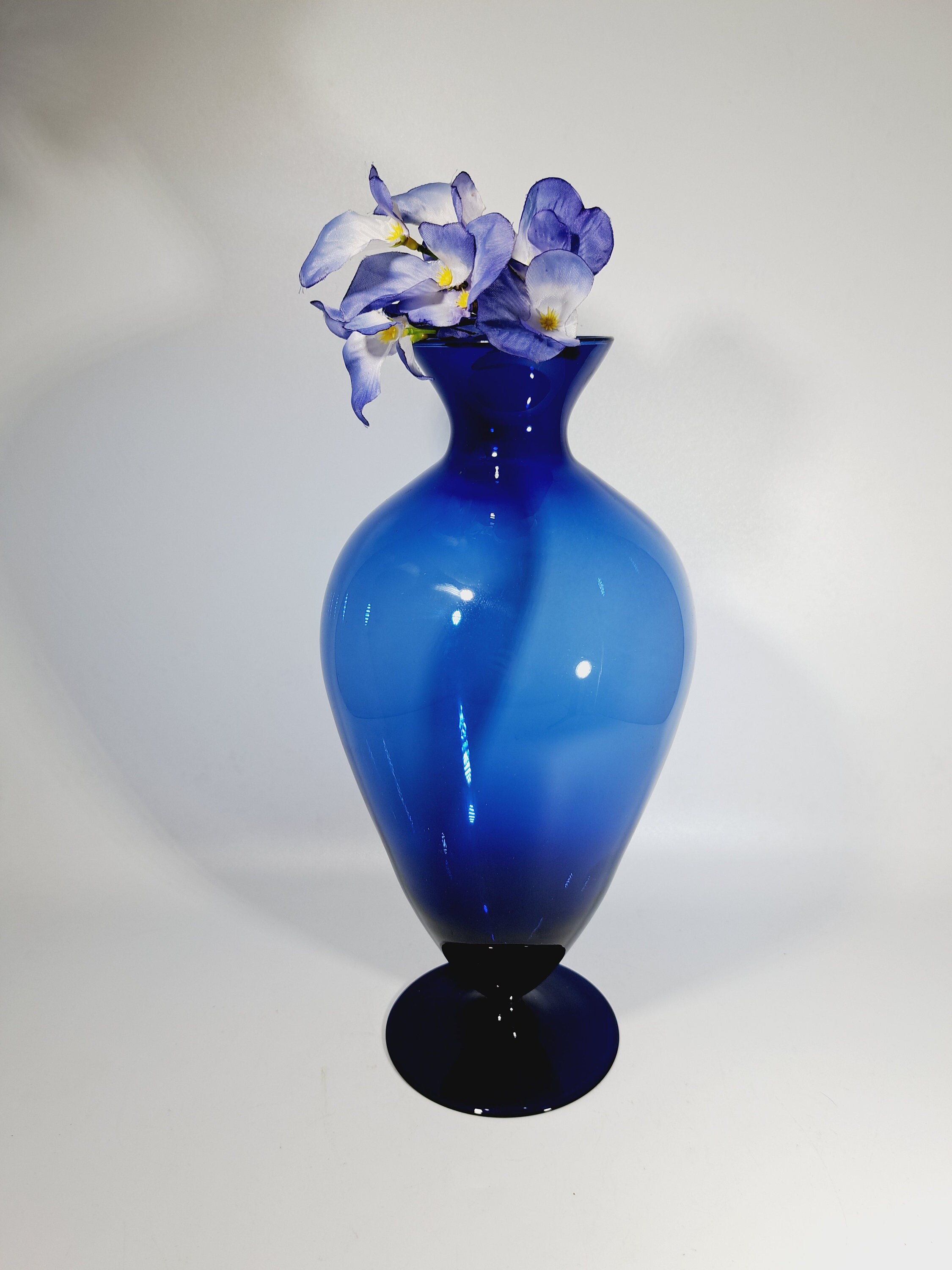 Blue Glass Vase - Etsy
