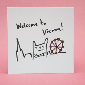 carte postale Bienvenue à Vienne