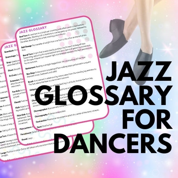 Glossary for Jazz Dancers