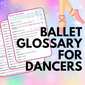 Glossary for Ballet Dancers