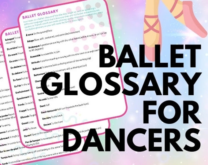 Ballet Flashcards - Etsy