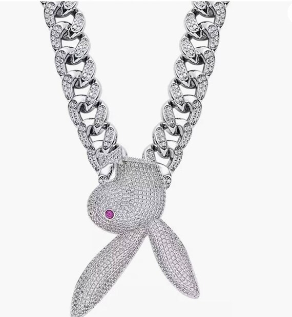 PLAYBOY Iced Out Cuban Link Chain 