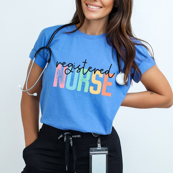 Registered Nurse Shirt for Women, RN TShirt for Registered Nurse, Nursing T-Shirt for Nurse, Gift for Registered Nurse, RN Graduation Gift