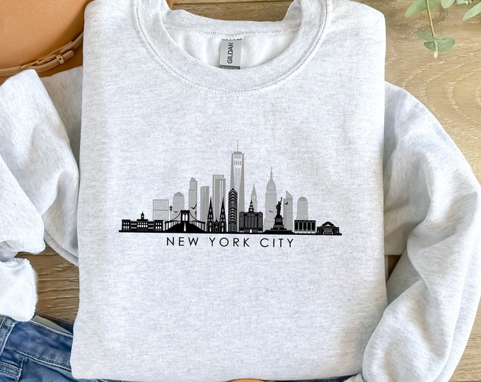 New York City T-shirt, New York Tee, New York Skyline Shirt, New York City Lover Gift, Unisex New York T-shirt, USA City Skyline Shirts