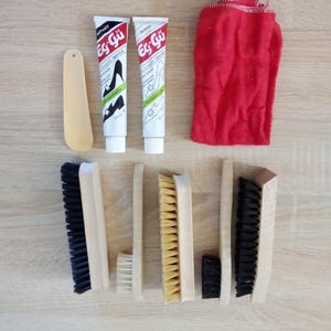 Zestaw do czyszczenia butów Norma 1980 7,98 DM z torebką zapinaną na suwak