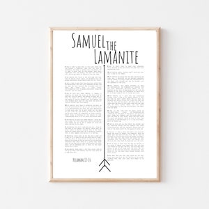 Christmas | Samuel the Lamanite | Christmas SVG | Digital Download | Book of Mormon | Come Follow Me | Scripture Wall Art | Christian Art