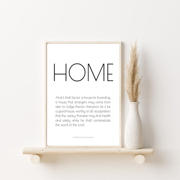 Home | Come Follow Me 2021 | Doctrine and Covenants | Joseph Smith | House Warming Gift | Entry Way Decor | Scripture Wall Art