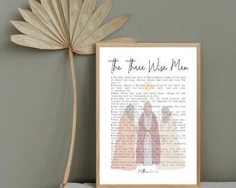 The Three Wisemen Picture | The Nativity | Birth of Christ | Wisemen Still Seek Him | Christmas Decor | Christmas Gift | Christmas Wall Art
