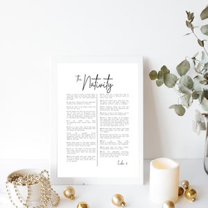 The Nativity | Birth of Christ | Christmas Decor | Christmas Wall Art | Christmas Print | Luke 2 | Christmas Gift | Christmas SVG | Digital