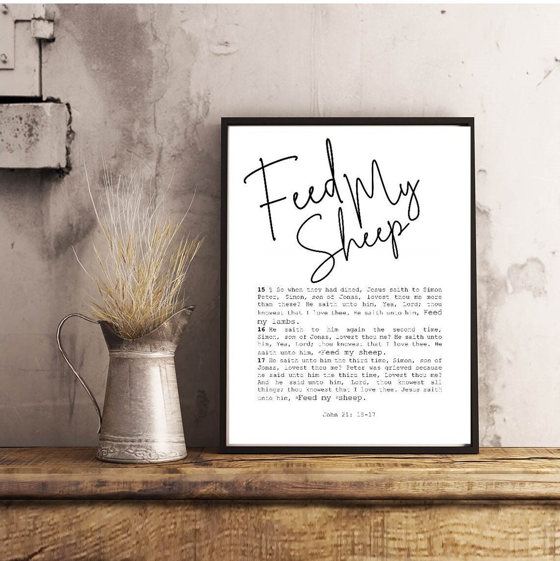 Feed My Sheep | Missionary Gift | Latter-day Saint | Bible Art | the ...