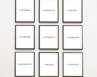 Bible Affirmations | Daily Affirmations | Self Love | Self Worth | Digital Download | Christian Quotes | Latter-Day Saint | Affirmation Card