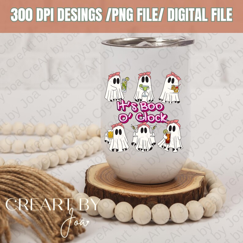 Boo O'clock Ghost PNG, Cute Halloween Design (digital File) - Etsy