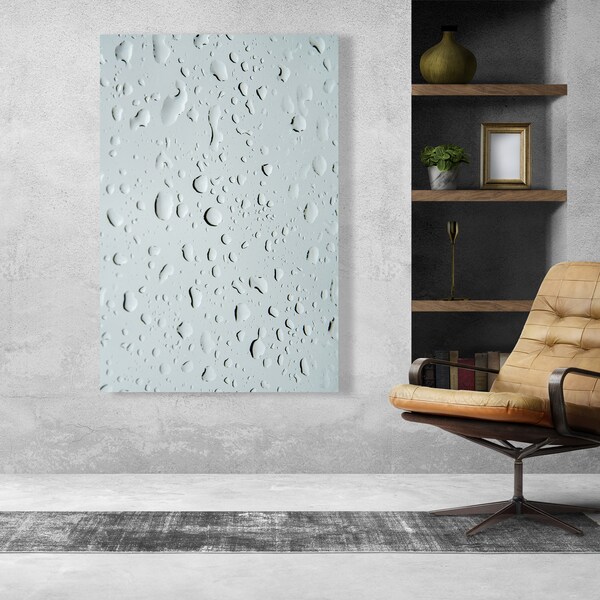 120_Water Droplets, Rain water, Rain decor wall art