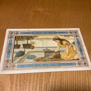 Vecchia cartolina di amicizia per la mamma con amore