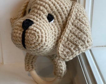 Custom Crochet/ Doodle/Dalmatian/ German Shepard/ Husky/Pitbull/Puppy/Dog baby rattle perfect for baby showers!