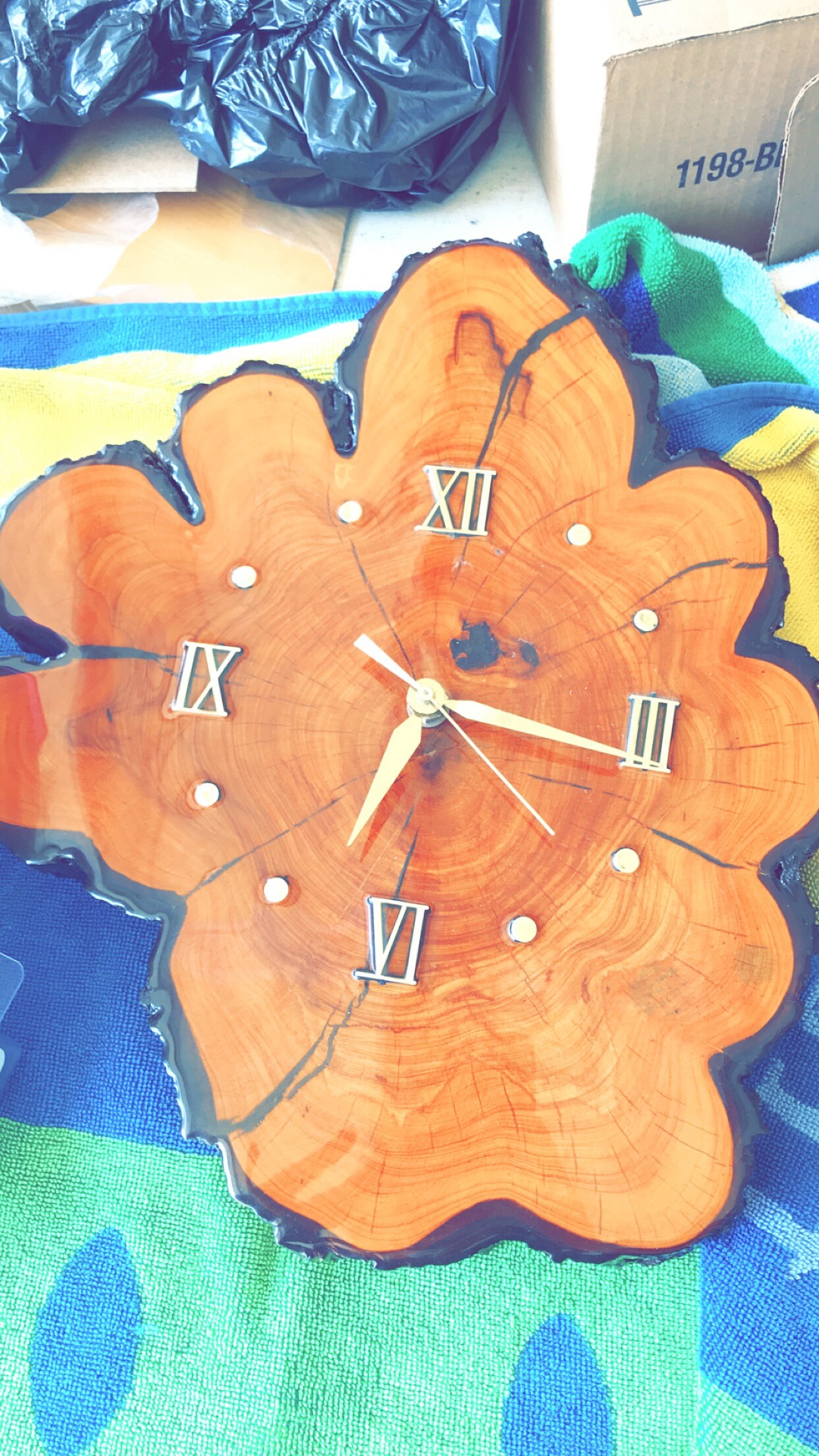 Beautiful Vintage CYPRESS CLOCK Etsy