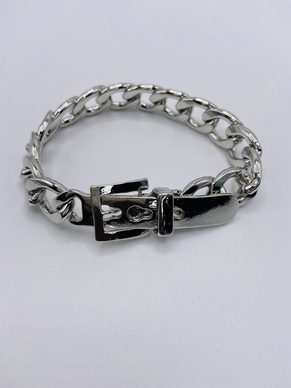 Silver clearance belt bracelet