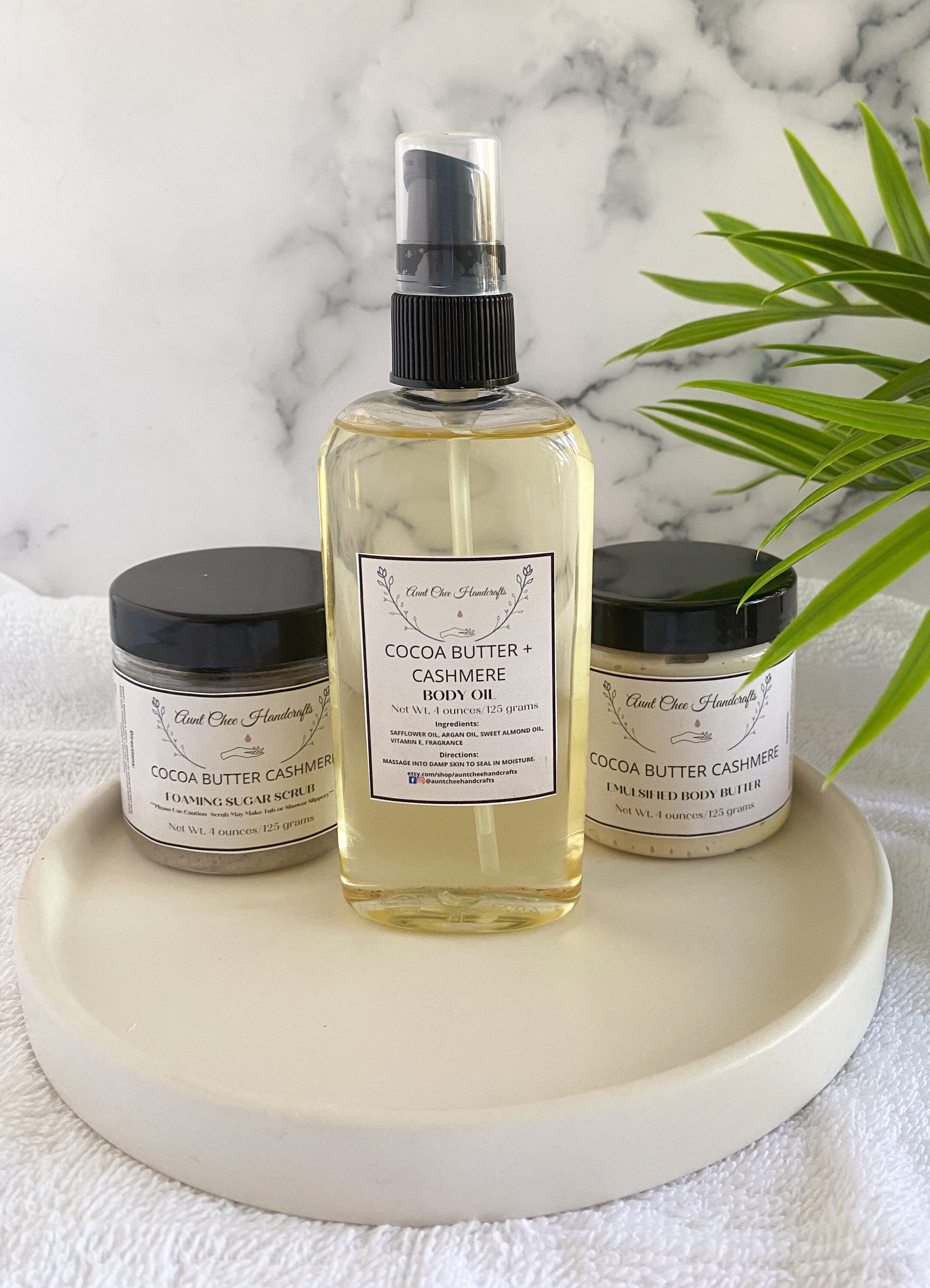 Cocoa Butter and Cashmere Body Oil Natural Body Oil After Etsy