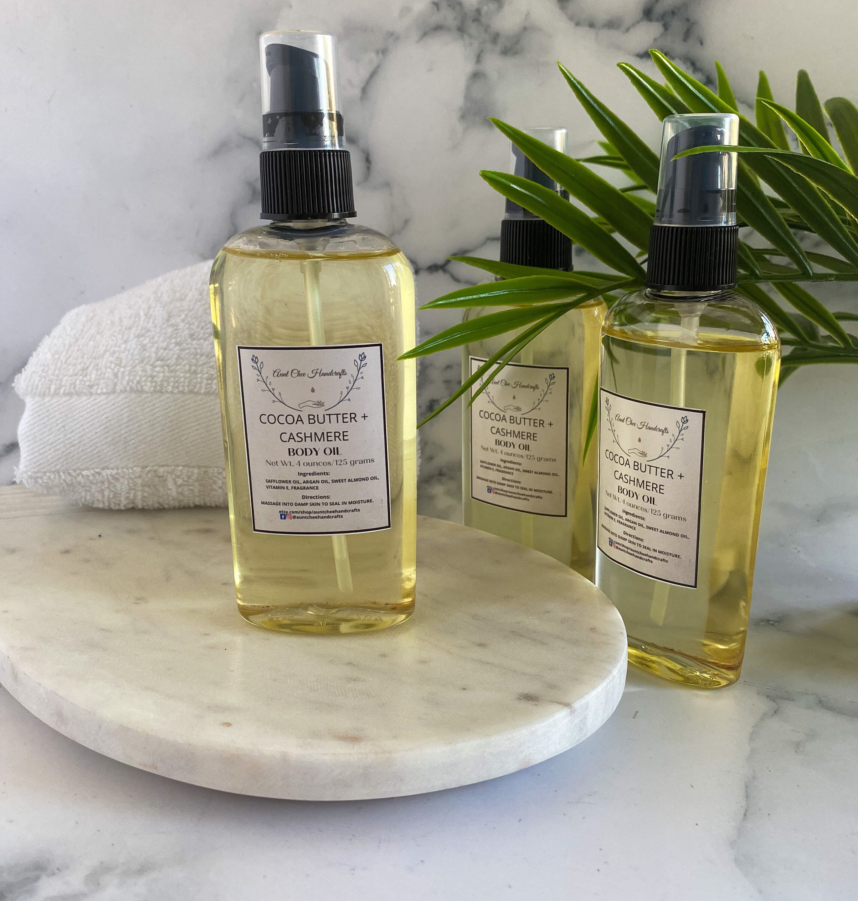 Cocoa Butter and Cashmere Body Oil Natural Body Oil After Etsy