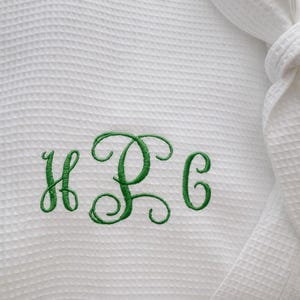 Custom name waffle robe Embroidered personalized bathrobe spa gift Bridesmaid Bathrobe Cotton Waffle Robe Spa Robe Relaxation Gift for her image 15