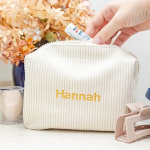 Custom name makeup bag personalized makeup bag Bridesmaid Gifts Bridesmaid proposal Bridesmaid Gift Box Bridal Party Gift Bachelorette gift
