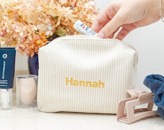 Custom name makeup bag personalized makeup bag Bridesmaid Gifts Bridesmaid proposal Bridesmaid Gift Box Bridal Party Gift Bachelorette gift