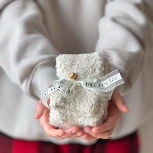 Cozy Socks Holiday Cozy Socks Fluffy Cozy Socks for Her Stocking Stuffer Cream Fluffy Socks Small Holiday Gift for all