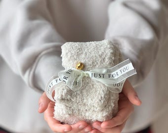 Cozy Socks Holiday Cozy Socks Fluffy Cozy Socks for Her Stocking Stuffer Cream Fluffy Socks Small Holiday Gift for all