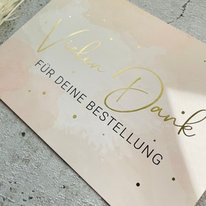 Karte • Vielen Dank beige Goldmetallic •