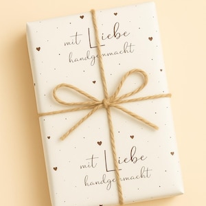 Seidenpapier  mit Liebe handgemacht 50x70 cm 10 Stk EIGENPRODUKTION Verpackung, Geschenkverpackung, Geschenkpapier, Verpacken Bestellungen