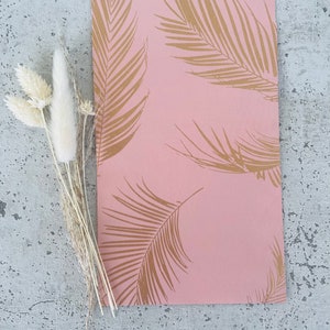 Papiertasche rosa/gold Palmen Sommer Geburtstag Geschenktüten Verpackung Flatbag Kindergeburtstag Mitgebseltüten Papiertaschen